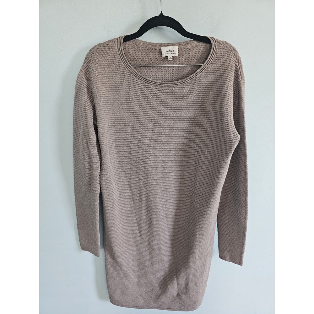 Wilfred Silk And Cashmere Luxury Old Money Sweater Dress Size Small